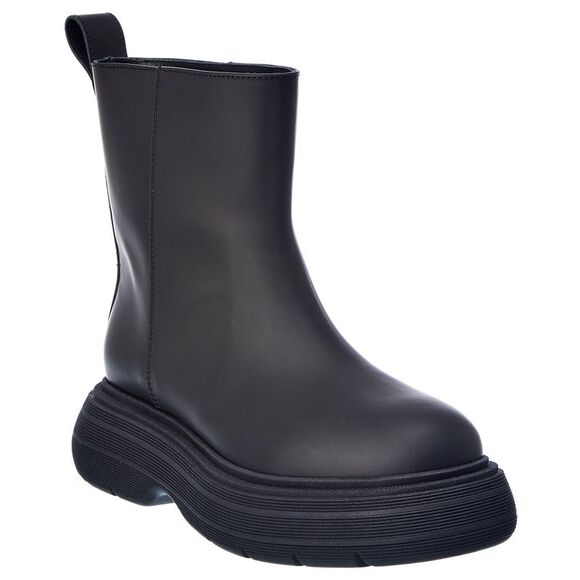 Gia Borghini Marte Leather Boot, Black - Picture 1 of 5